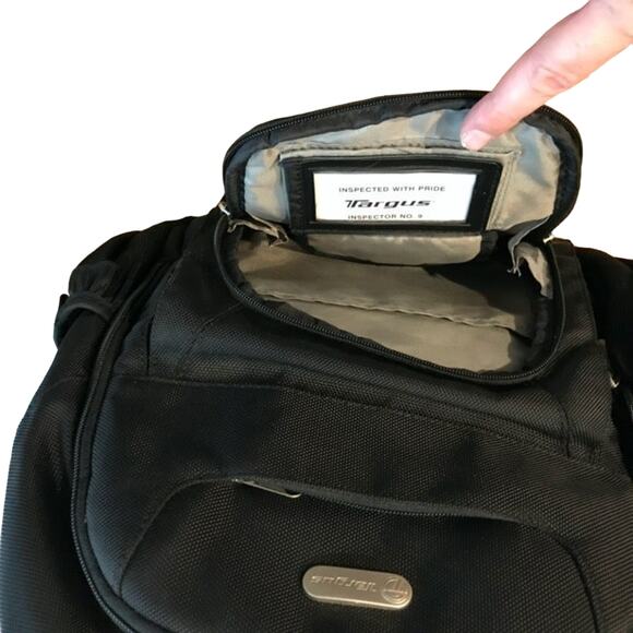 Targus Black Canvas Backpack - Picture 5 of 9